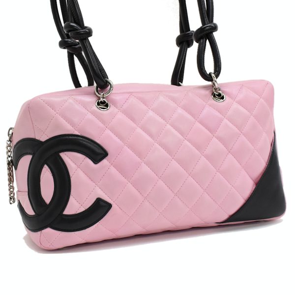 5000065884102925 1 CHANEL Cambon Line Bowling Bag Leather Pink