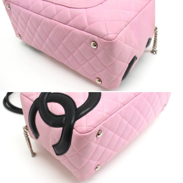 5000065884102925 5 CHANEL Cambon Line Bowling Bag Leather Pink