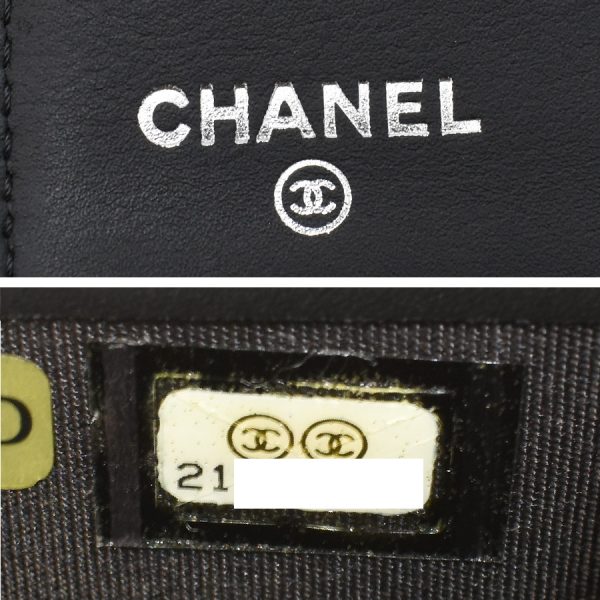 5000066884100397 9 Chanel bi fold long wallet Coco mark caviar skin leather