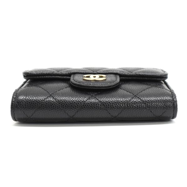 5000066884100403 5 Chanel Matelasse key case 4 series Caviar skin Coco mark leather black