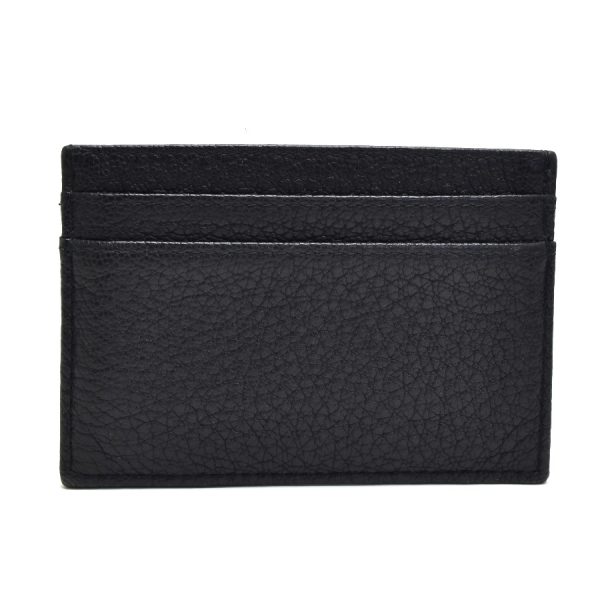 5000067889300202 3 CHANEL Card Case Calfskin Leather Black