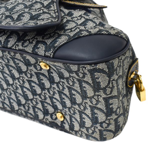 5000089884100434 5 Dior Double Saddle Handbag Trotter Jacquard Navy