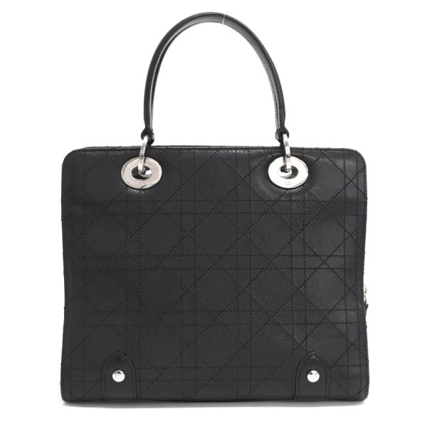 5000089884100482 3 Dior Lady Dior Handbag Cannage Stitch Leather Black