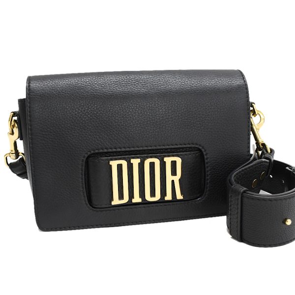 5000089884100494 1 Dior Evolution Flap Bag Leather Black