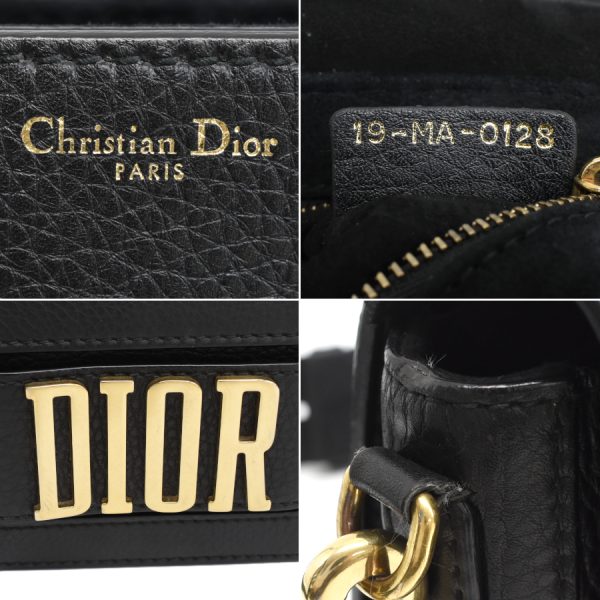 5000089884100494 9 Dior Evolution Flap Bag Leather Black