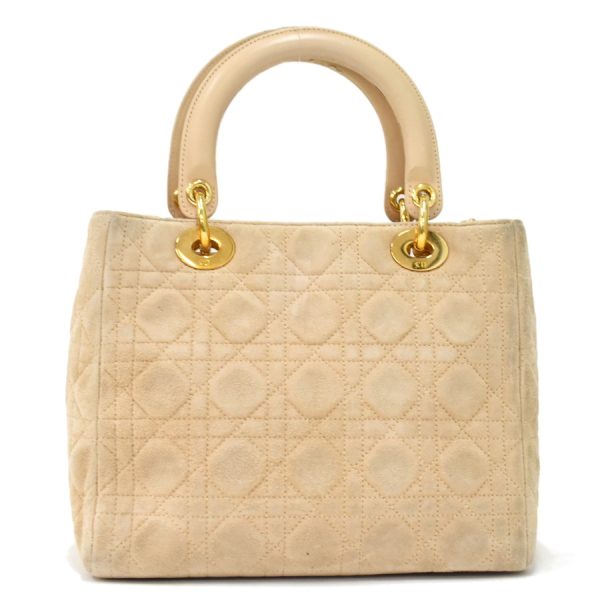 5000089884100510 3 Dior Lady Dior Handbag Cannage Leather Beige