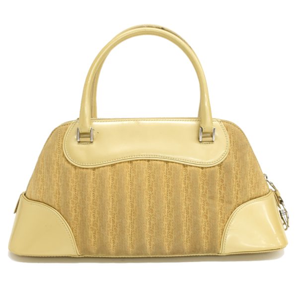 5000089884100518 3 Dior Microtrotter Handbag Enamel Suede Yellow