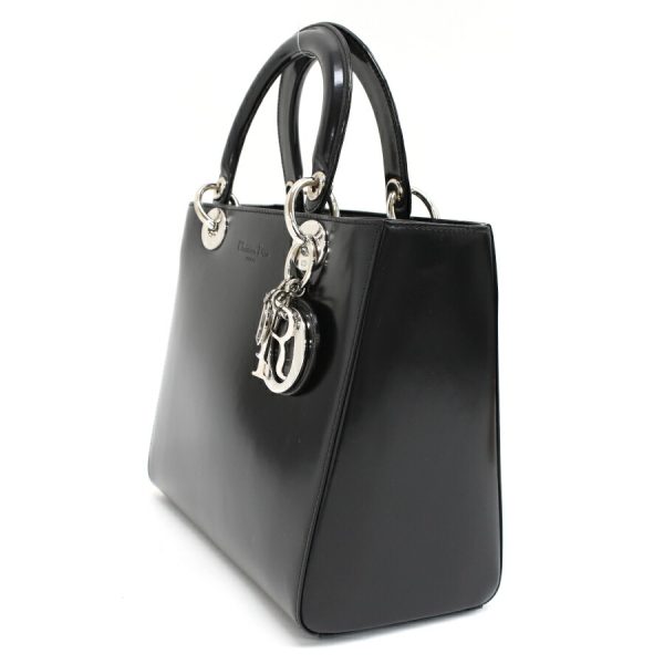 5000089884100578 2 Dior Lady Dior Handbag Cannage Leather Black