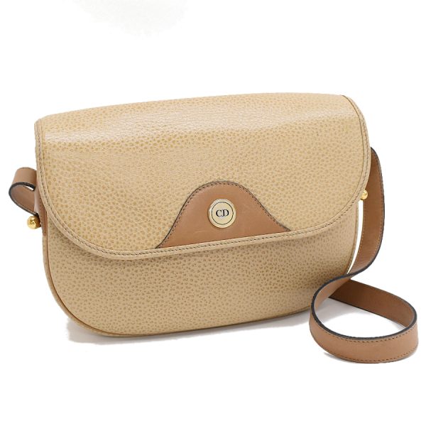 5000089884100631 1 Dior Crossbody Bag Leather Beige