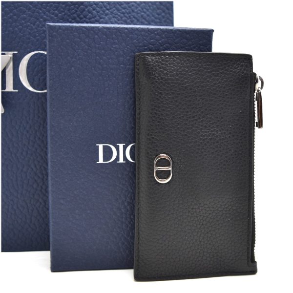 5000091889300058 1 Dior Card Holder Leather Black