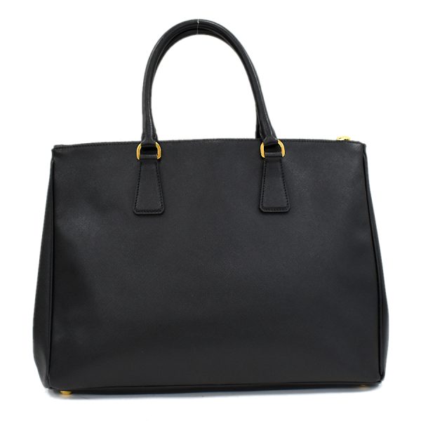 5000105884102667 3 Prada Galilela Saffiano Leather Tote Bag Black