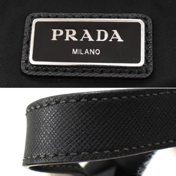 5000105884102855 9 Prada Rucksack Backpack Nylon Leather Black