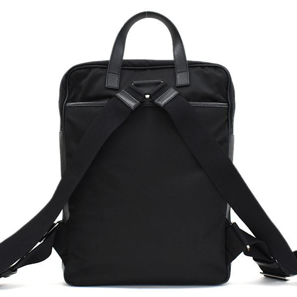 5000105884102922 3 Prada Rucksack Backpack Nylon Leather Black