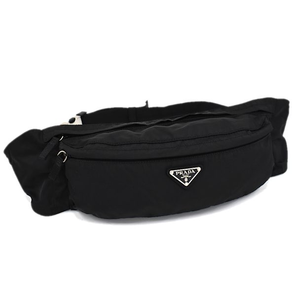 5000105884102927 1 Prada Waist Pouch Body Bag Nylon Black