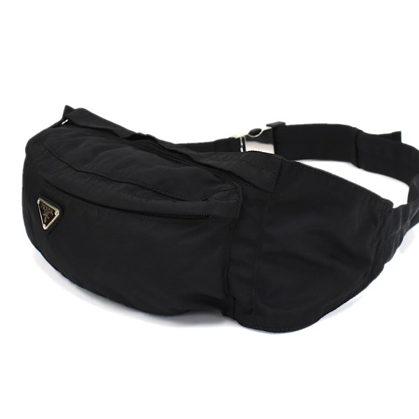 5000105884102927 2 Prada Waist Pouch Body Bag Nylon Black