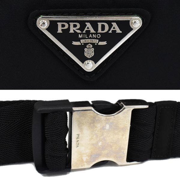 5000105884102927 9 Prada Waist Pouch Body Bag Nylon Black