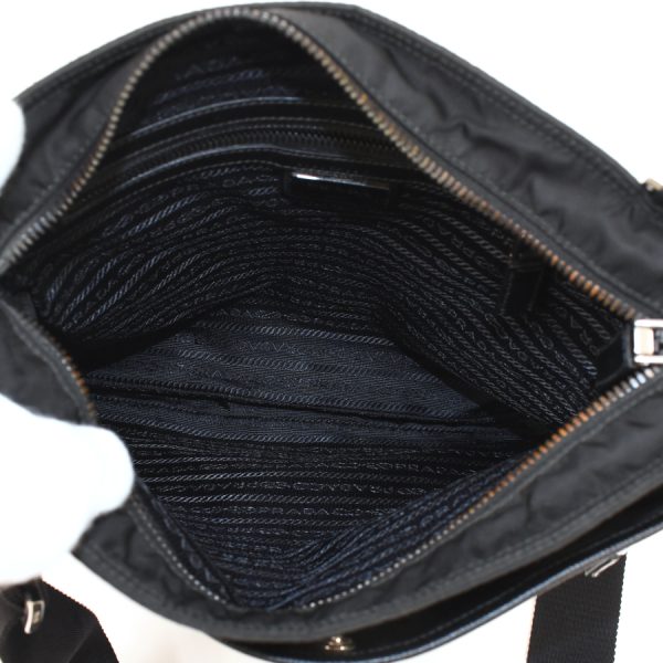 5000105884102999 8 Prada Shoulder Bag Crossbody Nylon Leather Black