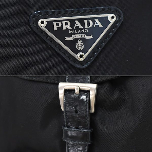 5000105884103051 9 Prada Mini Rucksack Backpack Nylon Leather Black