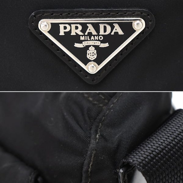 5000105884103052 9 Prada Shoulder Bag Crossbody Nylon Leather Black