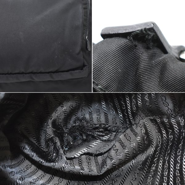 5000105884103074 9 Prada Tote Bag Nylon Fabric Black