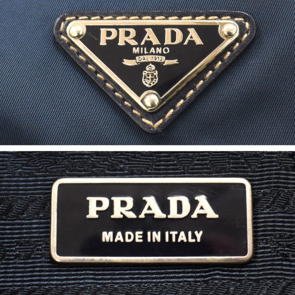 5000105884103091 9 Prada Crossbody Shoulder Bag Nylon Leather Navy