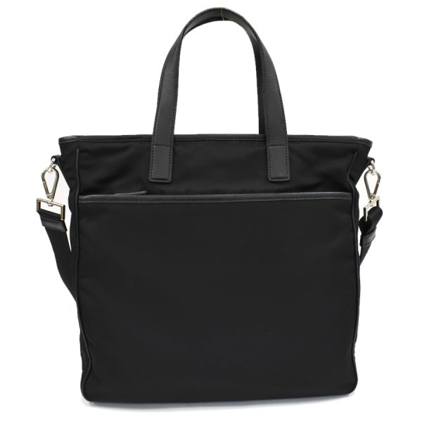 5000105884103092 3 Prada 2way Tote Bag Nylon Leather Black