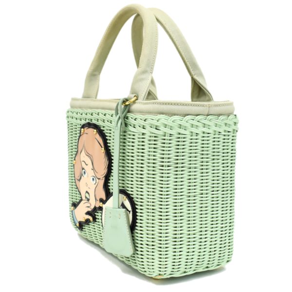 5000105884103143 2 Prada Wicker Basket Bag Rattan PVC Aqua