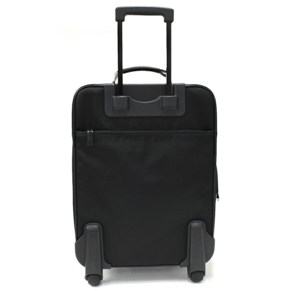 5000105884103154 3 Prada Suitcase Carry Bag Nylon Leather Black