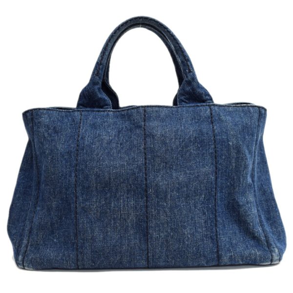 5000105884103184 3 Prada Canapa 2way Tote Bag Denim Canvas Blue