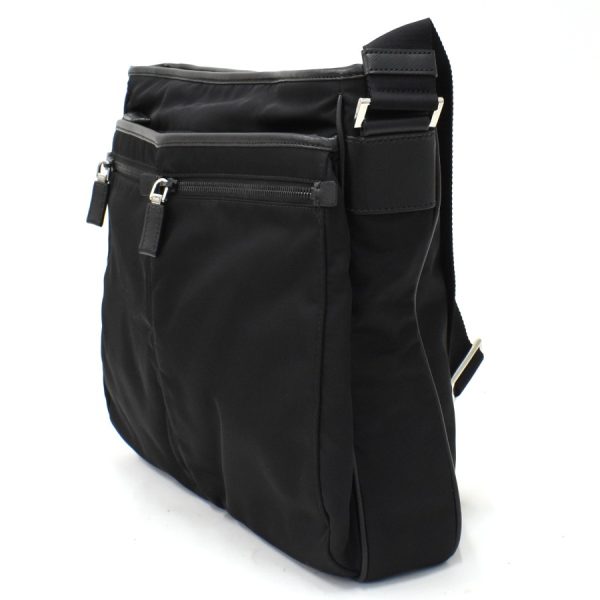 binary comment Prada Shoulder Bag Nylon Black