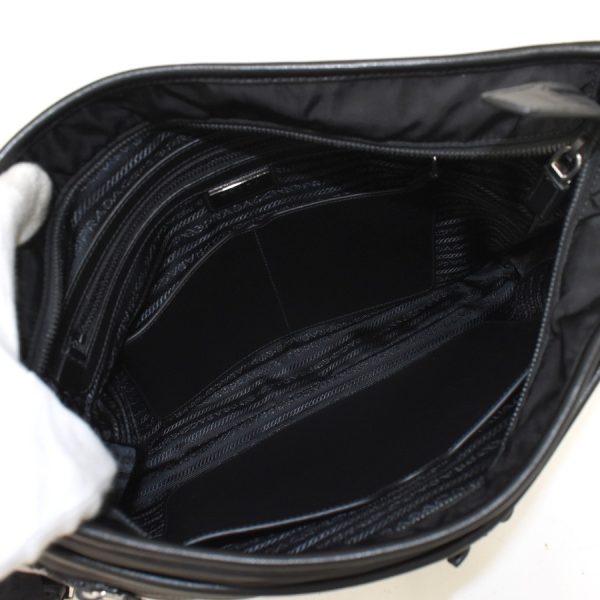 binary comment Prada Shoulder Bag Nylon Black