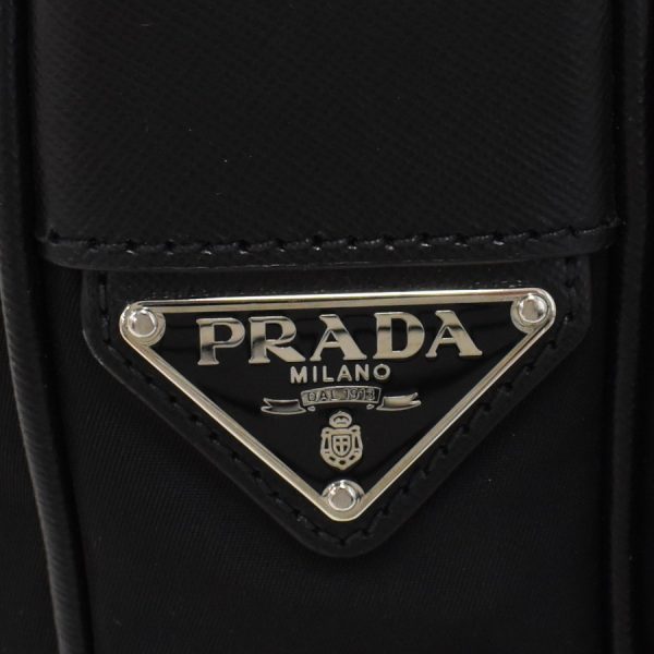 binary comment Prada Shoulder Bag Nylon Black