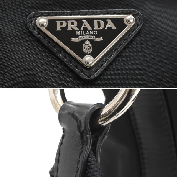 5000105884103276 9 Prada shoulder bag TESSUTO LIGHT nylon leather black triangle logo plate