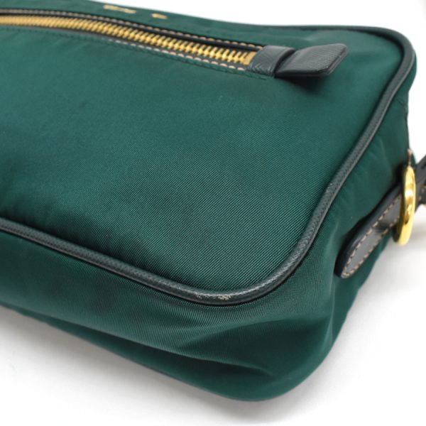 5000105884103279 5 Prada Camera Bag Crossbody Shoulder Bag Nylon Leather Green