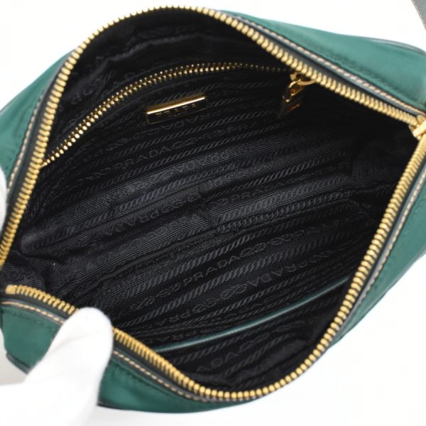 5000105884103279 8 Prada Camera Bag Crossbody Shoulder Bag Nylon Leather Green