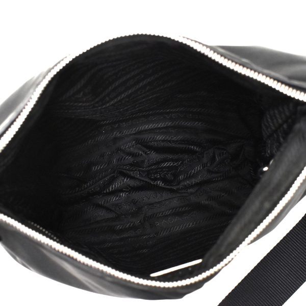 5000105884103308 7 Prada Shoulder Bag Crossbody Nylon Leather Black