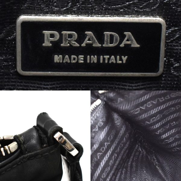 5000105884103308 8 Prada Shoulder Bag Crossbody Nylon Leather Black