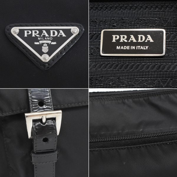 5000105884103313 9 Prada Crossbody Messenger Bag Nylon Black