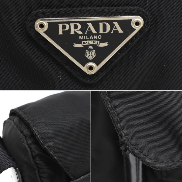 5000105884103323 9 Prada VELA SPORT BT8994 nylon black triangle logo plate