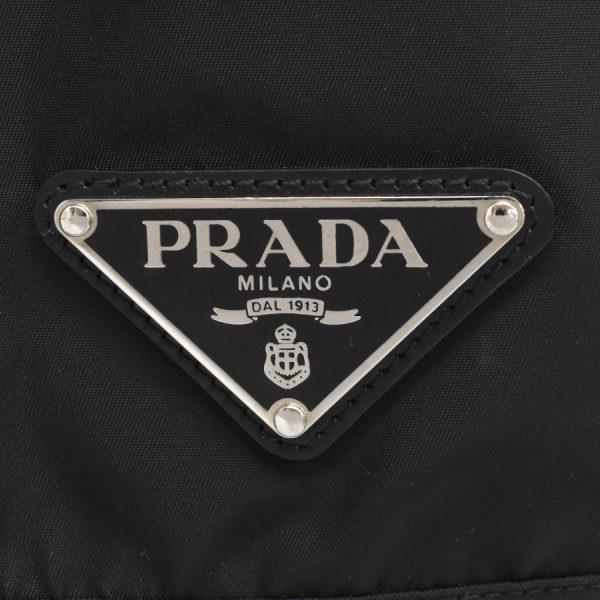 5000105884103334 9 Prada Shoulder Bag Messenger Triangle Logo Nylon Black