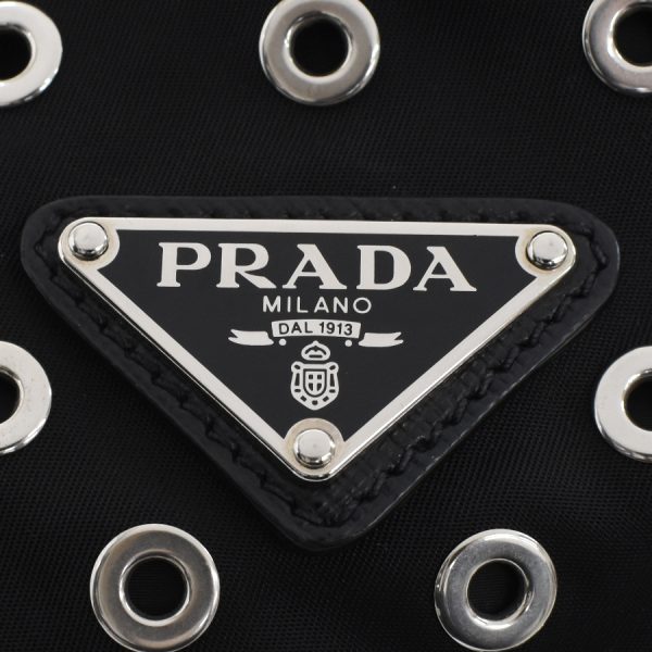 5000105884103351 9 Prada Rucksack Backpack Triangle Plate Nylon Saffiano Black