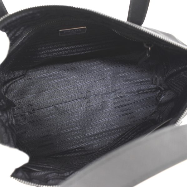 5000105884103365 8 Prada Robot Tote Bag Nylon Leather Black