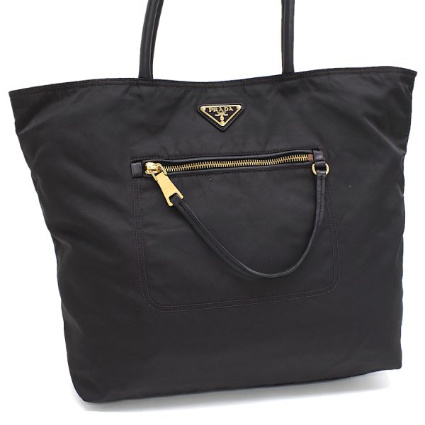 5000105884103413 1 Prada Shoulder Tote Bag Nylon Leather Black