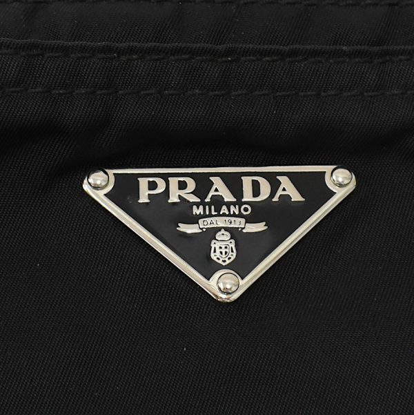 binary comment Prada Shoulder Bag Crossbody Nylon Leather Black