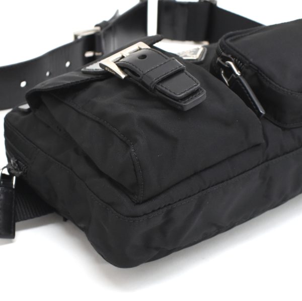 5000105884103486 6 Prada Belt Bag Nylon Black