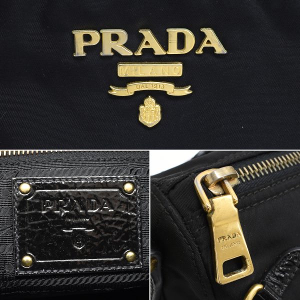 5000105884103505 9 Prada Crossbody Shoulder Bag Nylon Black