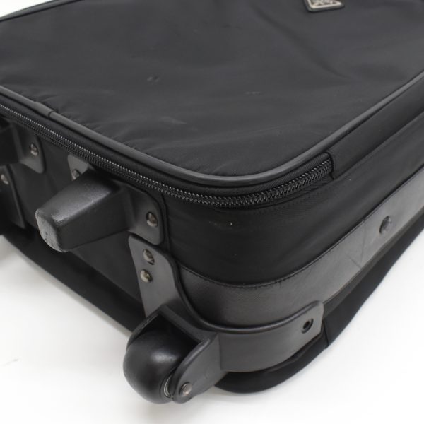 5000105884103507 8 Prada Suitcase Carry Bag Nylon Leather Black