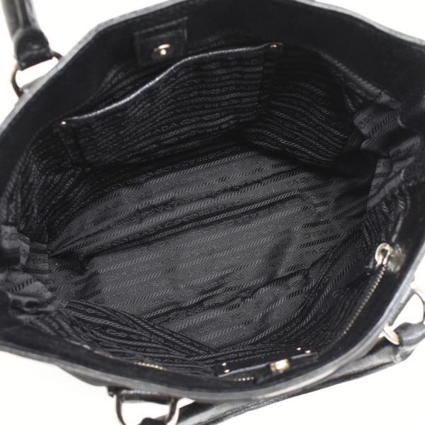 5000105884103539 8 Prada 2way Shoulder Bag Nylon Leather Black