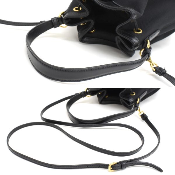 5000105884103567 7 Prada Bucket Bag Handbag Nylon Black