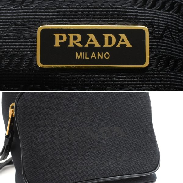 5000105884103567 9 Prada Bucket Bag Handbag Nylon Black